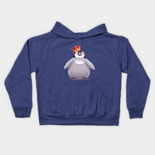 Emperor Penguin Chick 1 (Plain) Kids Hoodie